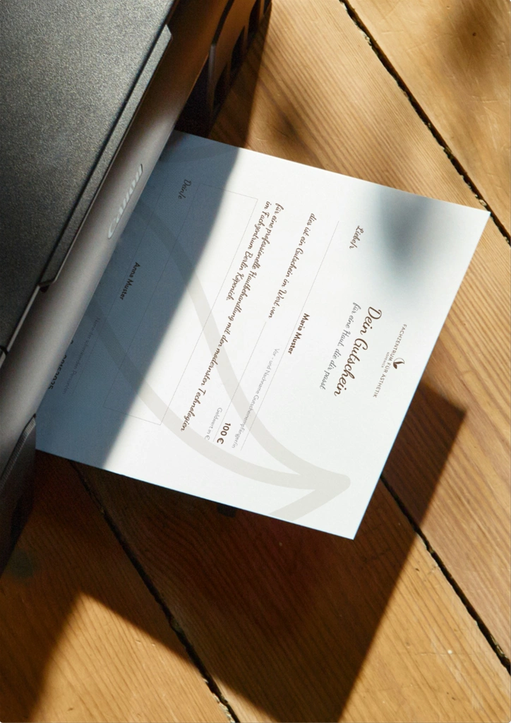 Geschenkgutschein – Postversand